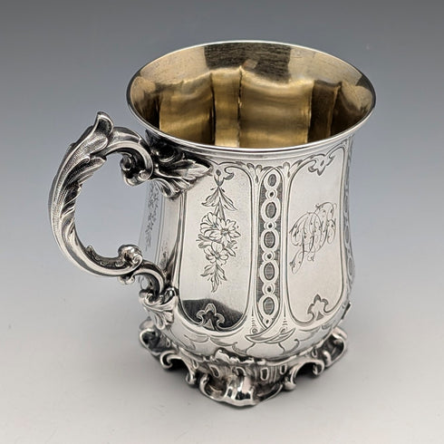 1864 年英國古董純銀馬克杯 131 克 Edward & John Barnard